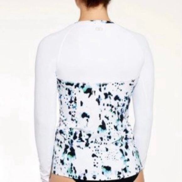 Calia by Carrie Underwood White Pattern Long Sleeve Rashguard Sz.S - Picture 2 of 12